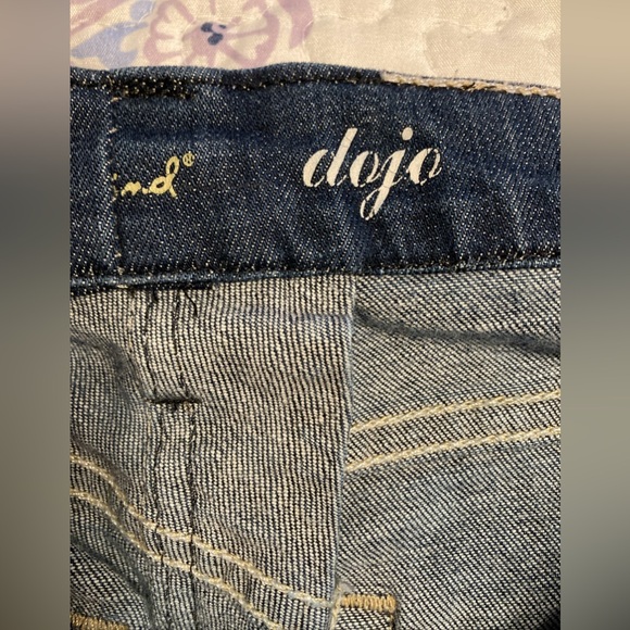 7 For All Mankind Jeans dojo Womens 31x29” Flare Low Rise Denim Stretch Blue - Picture 7 of 12